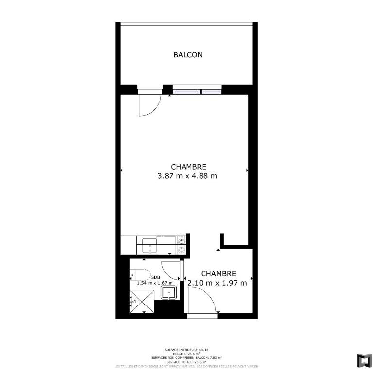 Chaleureux studio proche des pistes de ski - One-Bedroom Apartment - 28