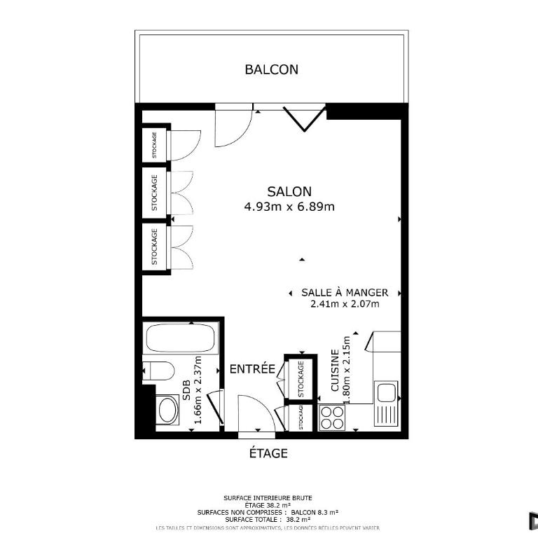 Joli appartement au centre - Apartment mit 1 Schlafzimmer - 24