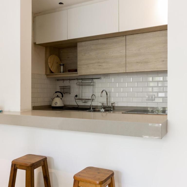 Apartamento con terraza y plantas - Apartamento de 1 dormitorio - 5