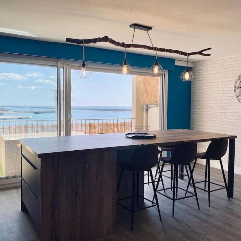 Panoramic - Magnifique T3, Climatisé avec Parking - Apartment mit Meerblick - 12