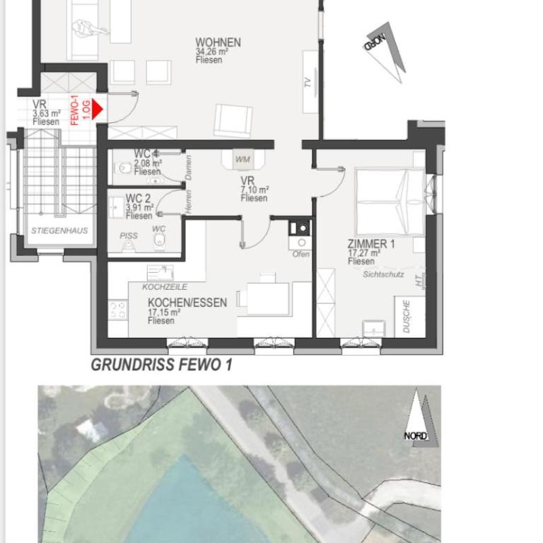Haus am Fischteich - Apartment mit 3 Schlafzimmern - 26