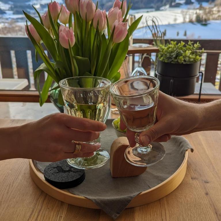 Ferienwohnung Bergzeit mit Pool und Sauna, ganz nah am Bikepark Weitnau, direkt am Skilift - Apartment - 6