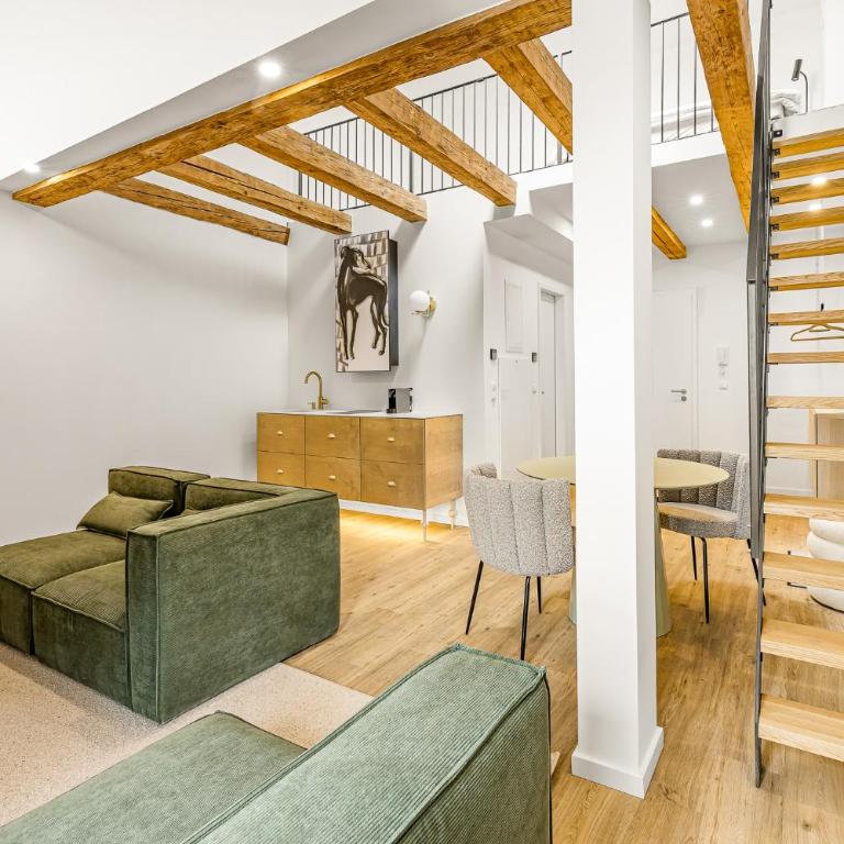 kalm stay - a design Aparthotel - One-Bedroom Loft Apartment with One Queen Bed - 12