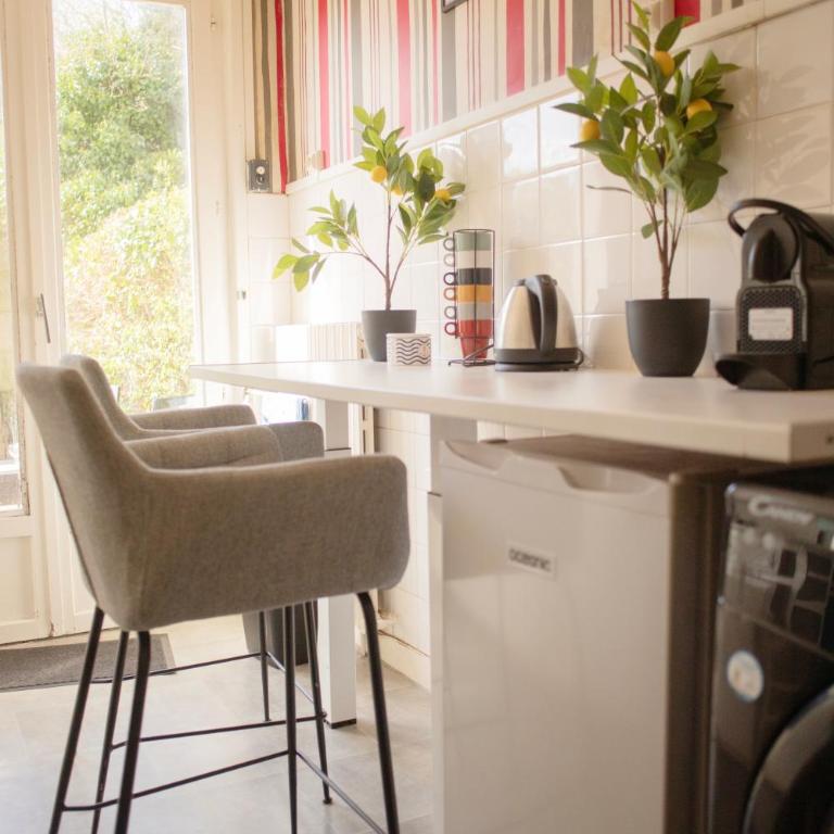 Spa , jardin 250m2 et appartement cosy de 60 m2 au centre - Appartement 1 Chambre - 6