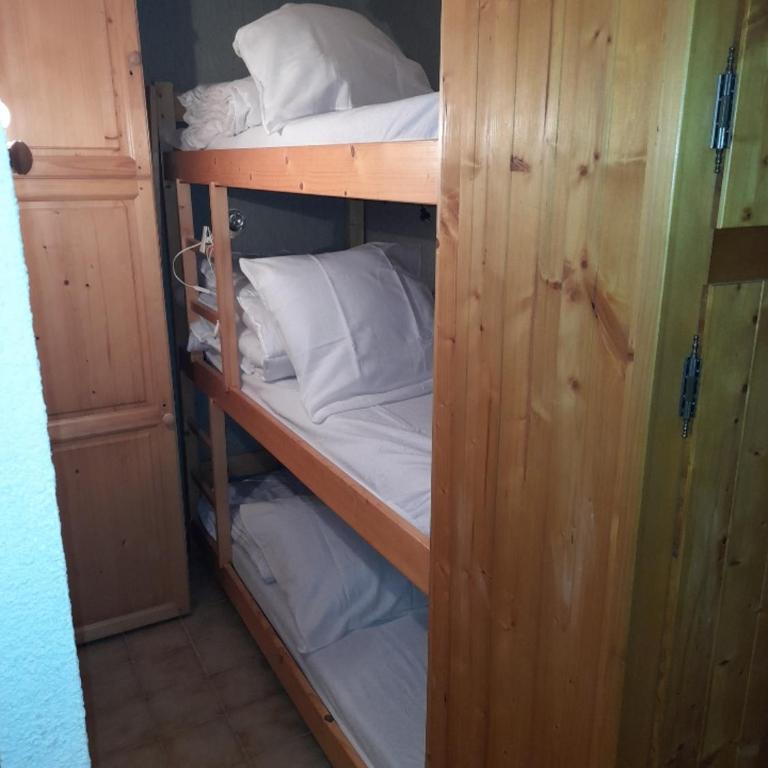 Le chalet des neiges 3 est au calme situé à 5 mn à pied du centre juste à côté du terrain de foot est composé canapé convertible et 3 lits supperposés parking privé sur place et arrêt navette gratuite à 30 m - Apartment mit 1 Schlafzimmer - 6