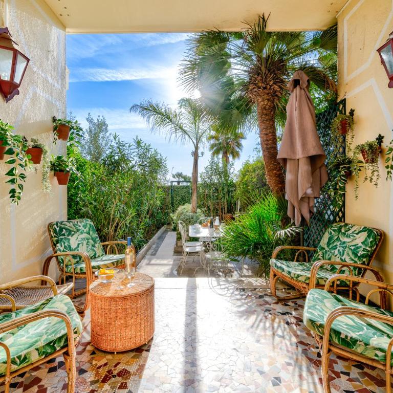 Promenade des Anglais - 2 chambres - Jardin - Appartement 2 Chambres avec Terrasse et Vue sur la Mer - 7