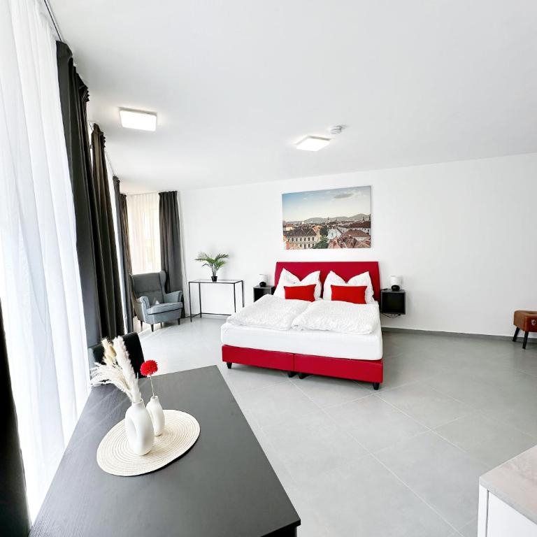 Grazora Living Apartments - Superior Zimmer mit Kingsize-Bett - 6