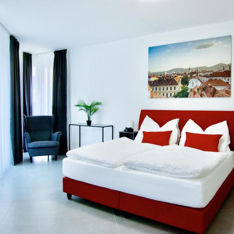 Grazora Living Apartments - Superior Zimmer mit Kingsize-Bett - 1