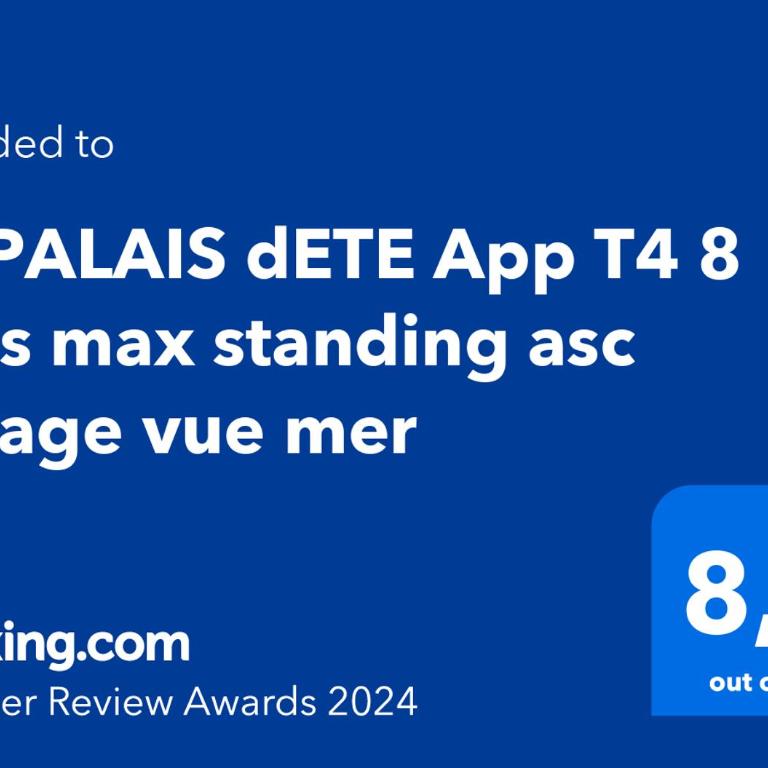 LE PALAIS dETE T4 6-8 115m2 grand standing garage carplug - Three-Bedroom Apartment - 16