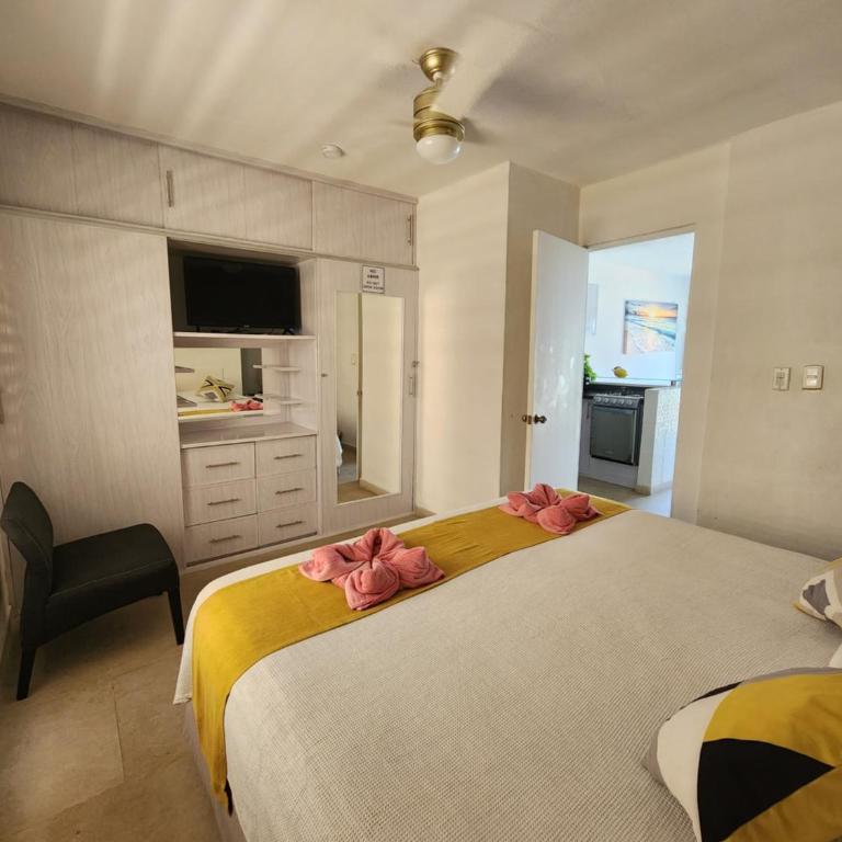 MARLIN TURQUESA DEPARTAMENTOs FRENTE AL MAR - King Studio with Sofa Bed - 25