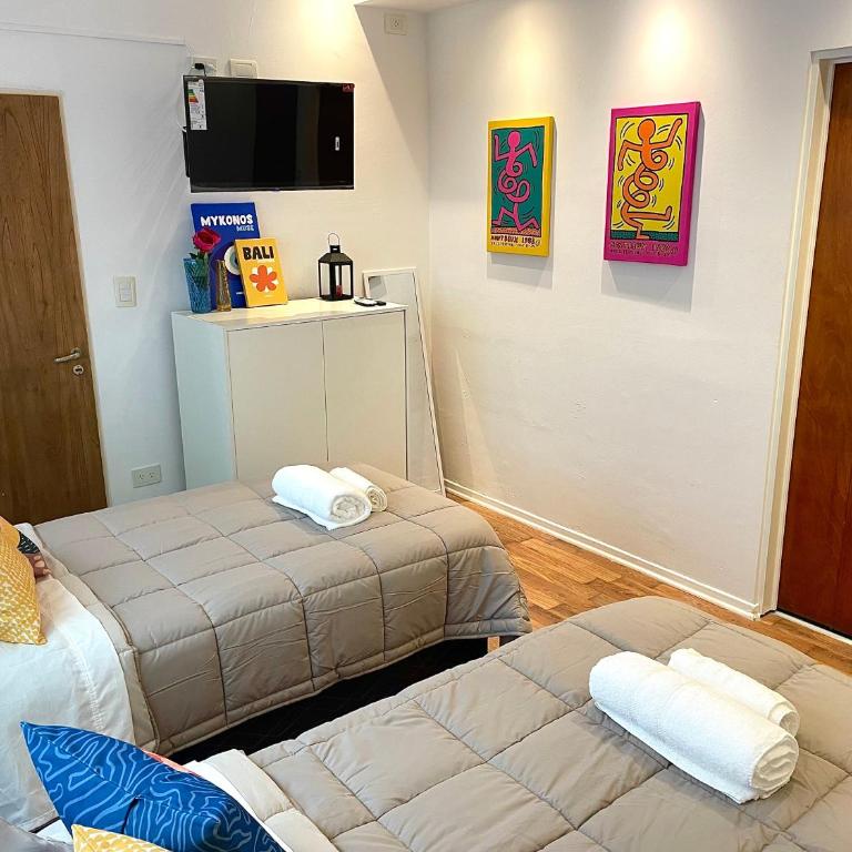 Casa Vaca - Habitación Doble con baño privado - 2 camas - 1