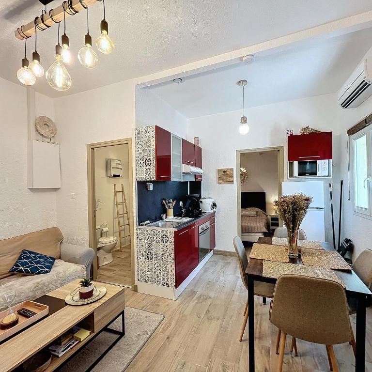 Appartement F2 avec terrasse, climatisation et proche des Thermes - Lamalou-les-Bains - FR-1-451-202 - Apartamento de 1 dormitorio - 13