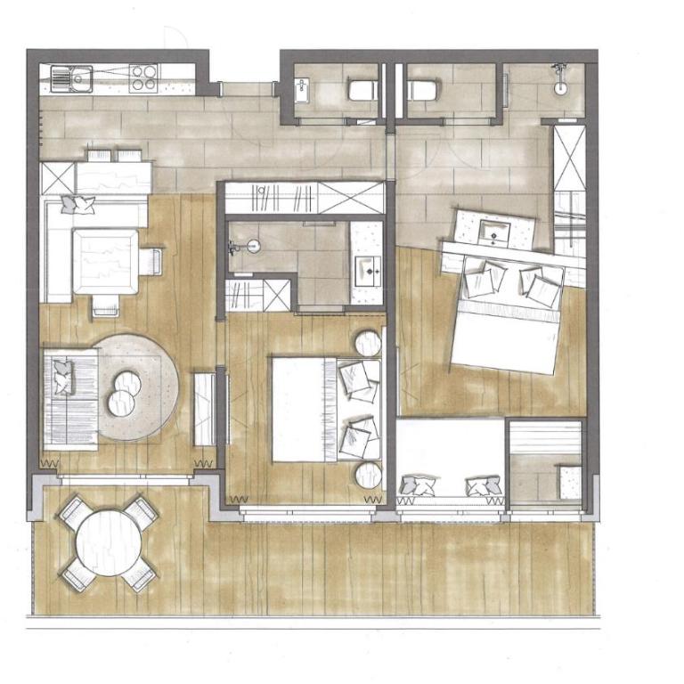 Mariengut - Natur Aparthotel Kramer - Apartment mit 2 Schlafzimmern und Sauna - 7