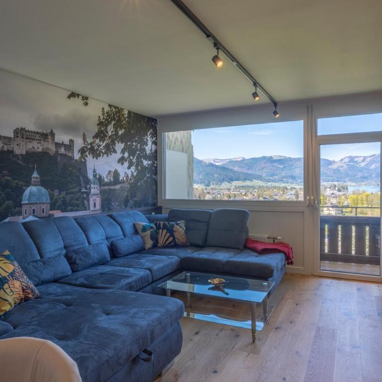 Wolfgangsee Appartements - Panorama Blick, Parkplatz, Balkon - Apartment with Lake View - 9