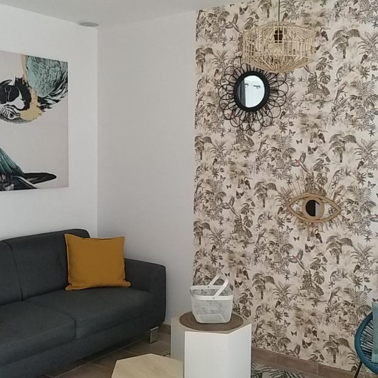 Le triplex Saint Aphrodise, terrasse au calme et parking gratuit - Apartment mit 2 Schlafzimmern - 1