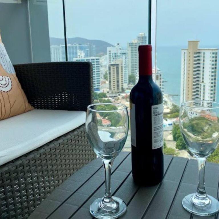 Lujoso apartamento Rodadero sur con vista al mar - Two-Bedroom Apartment - 12