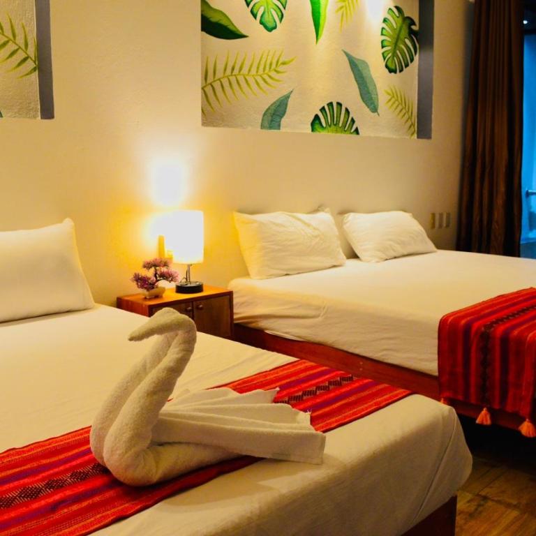 Hotel Axolotl - Habitación Doble con balcón - 2 camas - 10