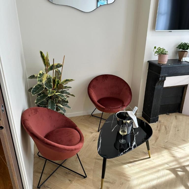 Les Chambres du Faubourg - Chambre Double avec Salle de Bains Privative - 4