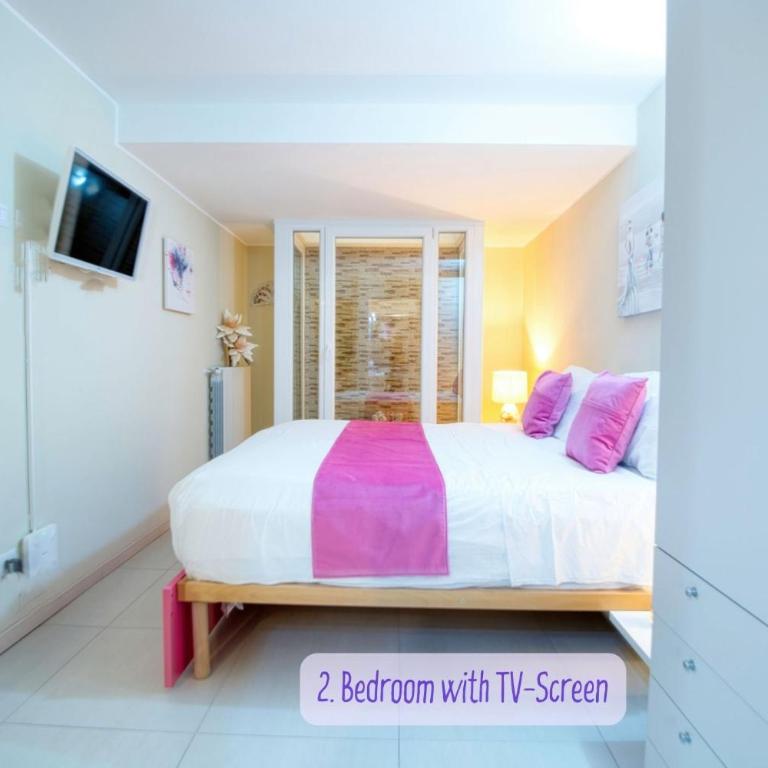 Panorama lake view, pool & garden, 2 bathrooms, kingsize & single-beds, fast Internet - Appartamento con 2 Camere da Letto, 2 Bagni, Giardino e Terrazza - 8