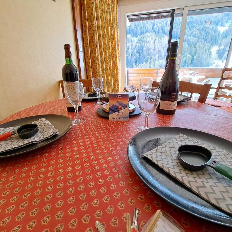 Studio cabine à Pra-Loup avec balcon et vue sur montagne - Studio - 5
