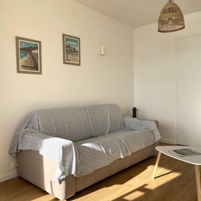 Appartement avec vue sur mer, proche plage, terrasse et parking à Perros-Guirec - FR-1-368-417 - Maison de Vacances - 16