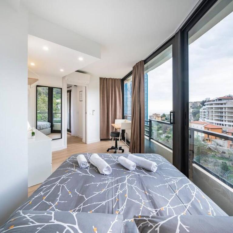 Monte Carlo Monaco Border, Swimming Pool, Parking, See View, Terrace - Appartement 2 Chambres - Vue sur Mer - 15