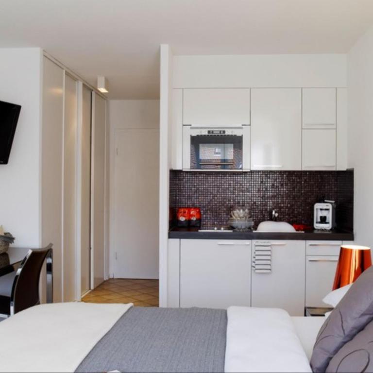 VISIONAPARTMENTS Chemin des Epinettes - self check-in - Junior Studio mit Küchenzeile - 6