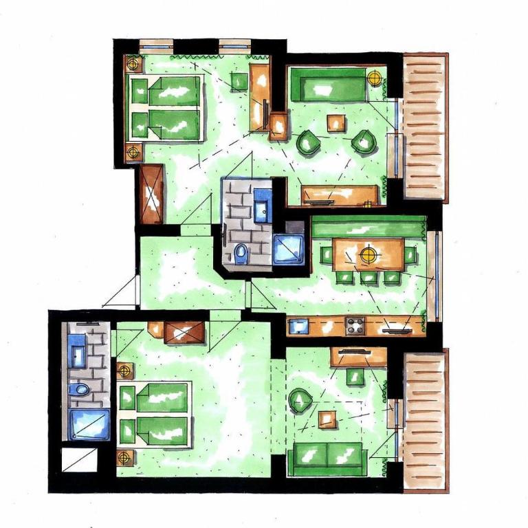 Landhaus Sepp Santer - Apartment mit 2 Schlafzimmern und Balkon - 7