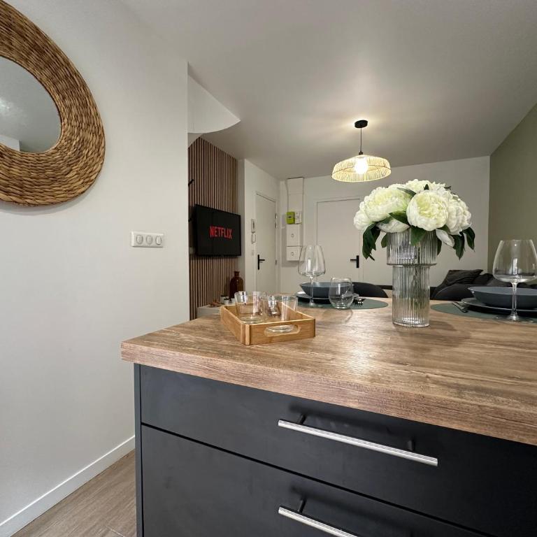 IMMEUBLE ST-PIERRE - GARE 10min - HORTILLONNAGES 5min - WIFI - TV HD - Apartamento con terraza - 11
