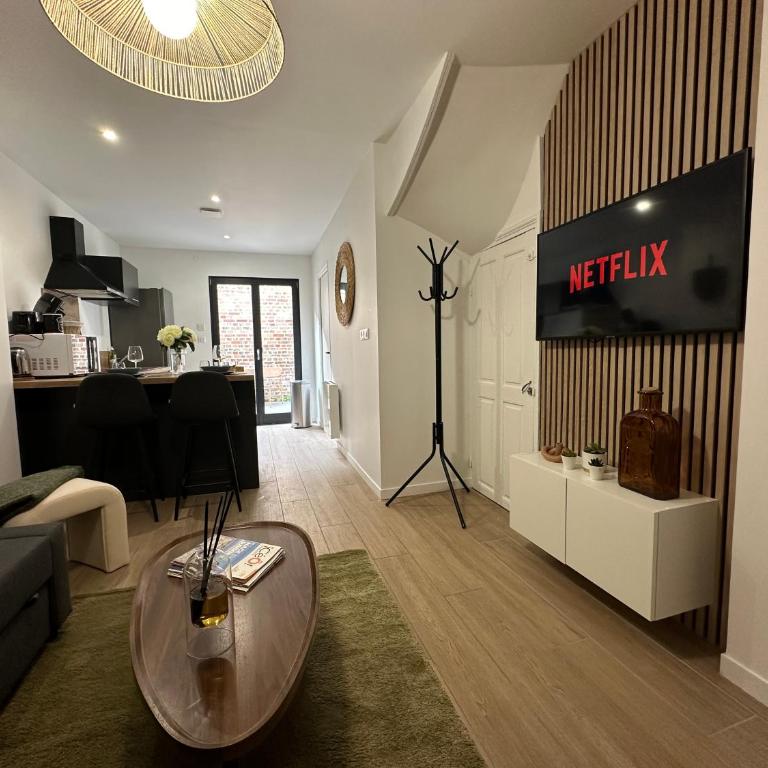 IMMEUBLE ST-PIERRE - GARE 10min - HORTILLONNAGES 5min - WIFI - TV HD - Apartamento con terraza - 1