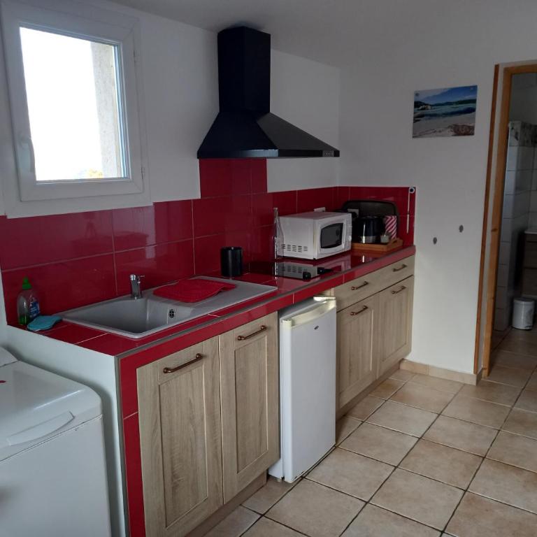 mini villa studio 1 pièce 19 m2 pour 2 personnes piscine partagée climatisation - Monolocale - 16