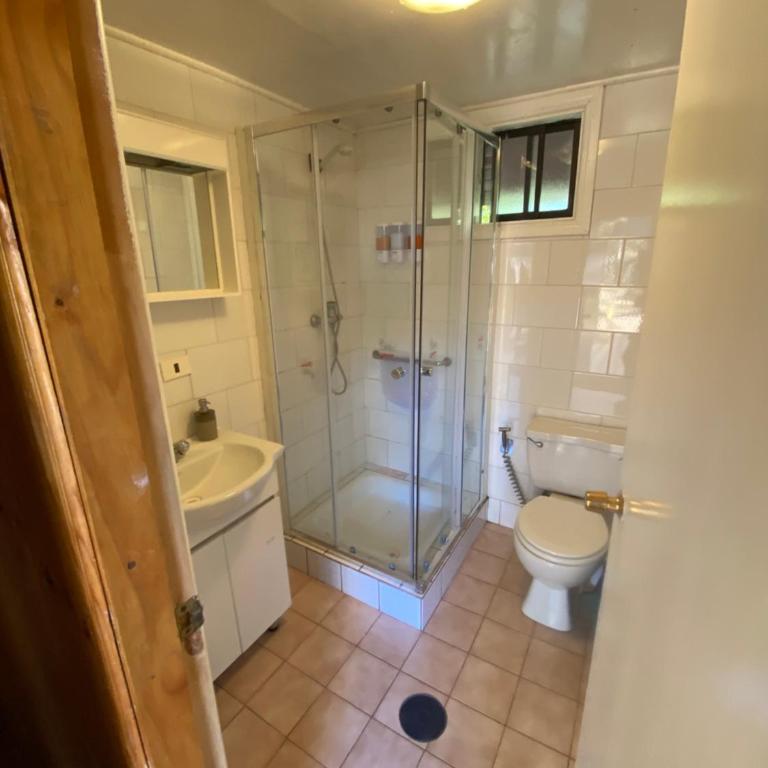 Vista al volcán con tinaja y río en Conguillío - Casa con 1 dormitorio - 4