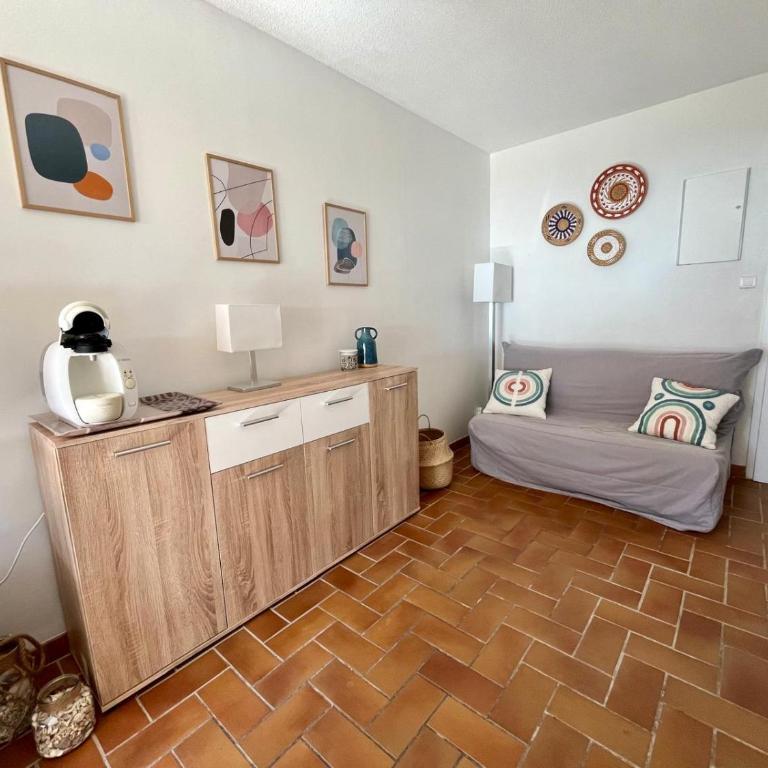 Les Issambres, appt accès direct plage sable, idéal 4 pers, vue mer, Clim - Appartement - Vue sur Mer - 6