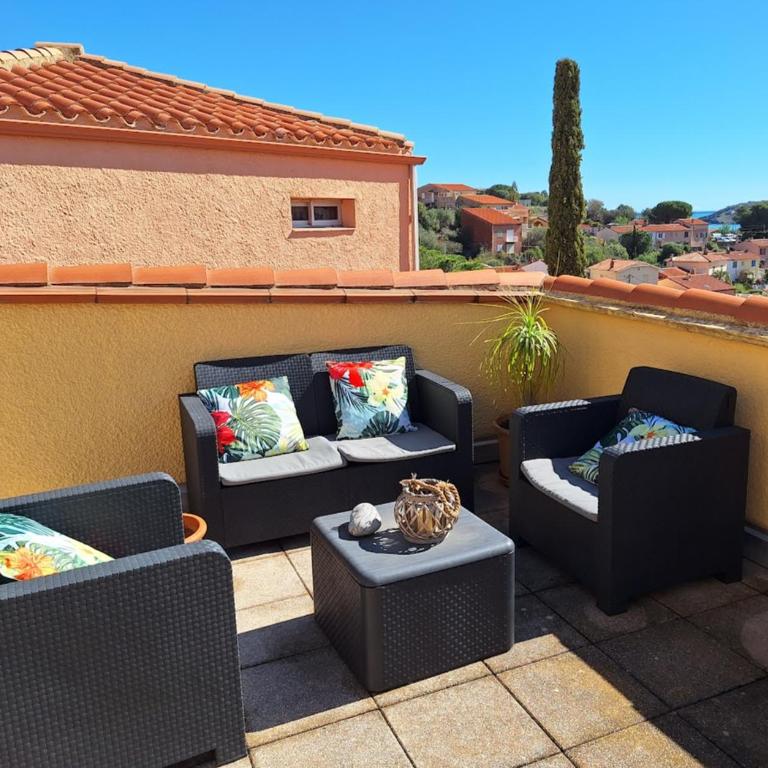 ROCADE DE COLLIOURE appt T4 avec grande terrasse et garage - Apartamento de 3 dormitorios - 4