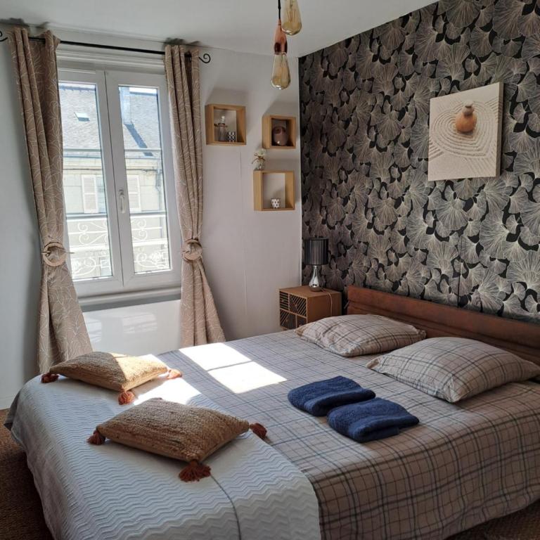 Atypique Saumur 80 m2 joli appartement 2 à 7 pers familial rénové entier 3 chambres hyper centre - Appartement 3 Chambres - 1