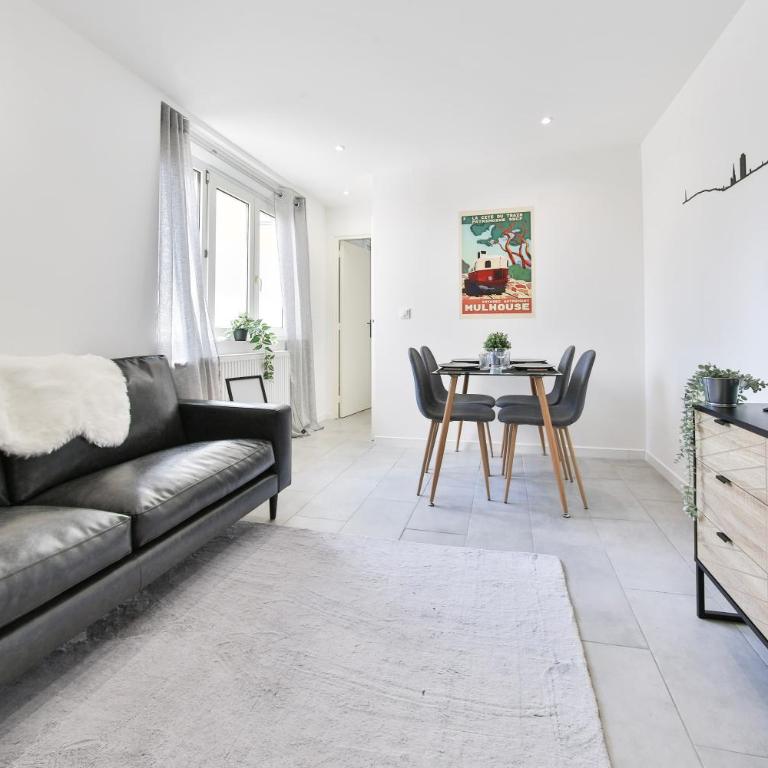 Le Mulhousien/ Parking gratuit / WIFI / Lave linge/ Tudors Locations - Apartamento de 1 dormitorio - 4