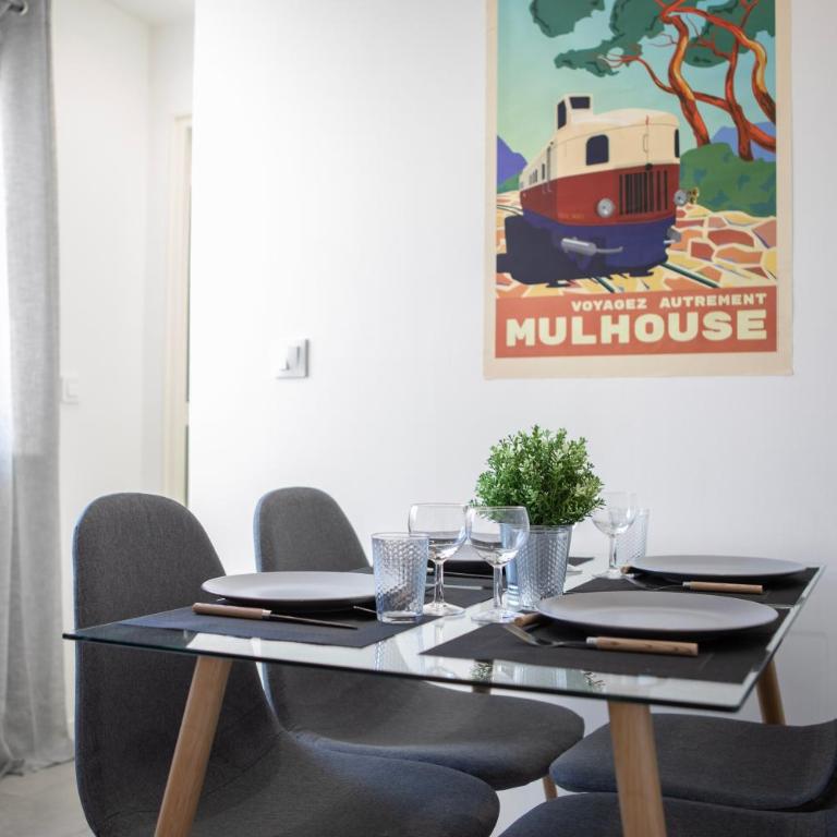 Le Mulhousien/ Parking gratuit / WIFI / Lave linge/ Tudors Locations - Apartamento de 1 dormitorio - 25