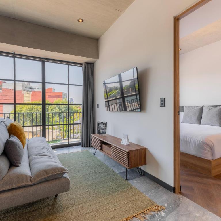 Park Condesa by Capitalia - Deluxe Apartment, 2 Bedrooms, Balcony - 4