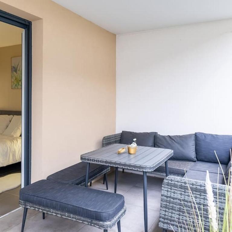 Le Barcelone, Beau T2, Clim, Terrasse,Centre ville - Appartement 1 Chambre - 13