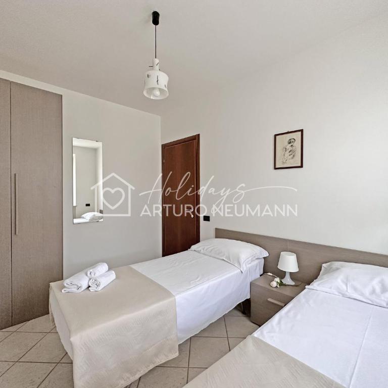 560 - Trilocale a Sirolo, al primo piano con giardino, aria condizionata e Wi-fi - SPIAGGIA WHITE BEACH CLUB OMAGGIO dal lun al ven FINO AL 02-08 - Two-Bedroom Apartment - 14