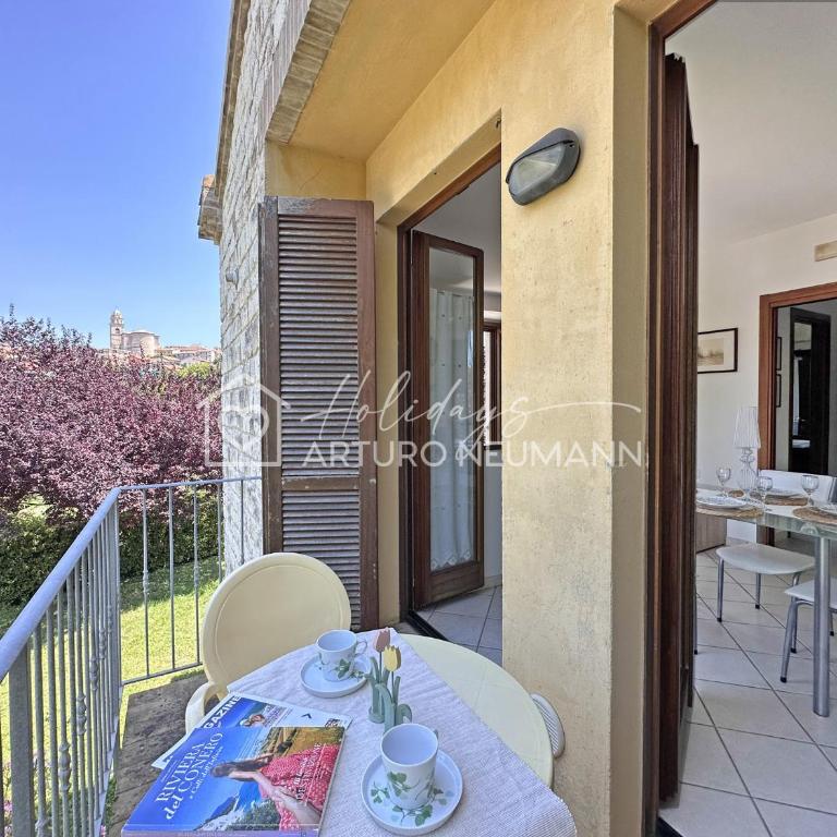 560 - Trilocale a Sirolo, al primo piano con giardino, aria condizionata e Wi-fi - SPIAGGIA WHITE BEACH CLUB OMAGGIO dal lun al ven FINO AL 02-08 - Two-Bedroom Apartment - 6
