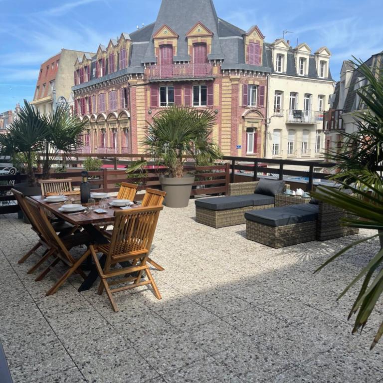 L ecrin Villersois terrasse vue mer - One-Bedroom Apartment - 6