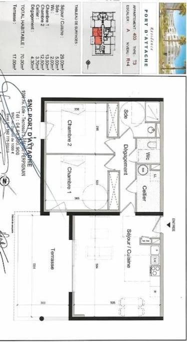 Beau T3 - Meublé classé 3*- Vue dégagée sur Marina - Apartment mit 2 Schlafzimmern - 8