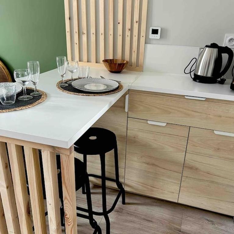 Terasse avec superbe vue sur le marché de Dieppe - Appartement 1 Chambre - 18