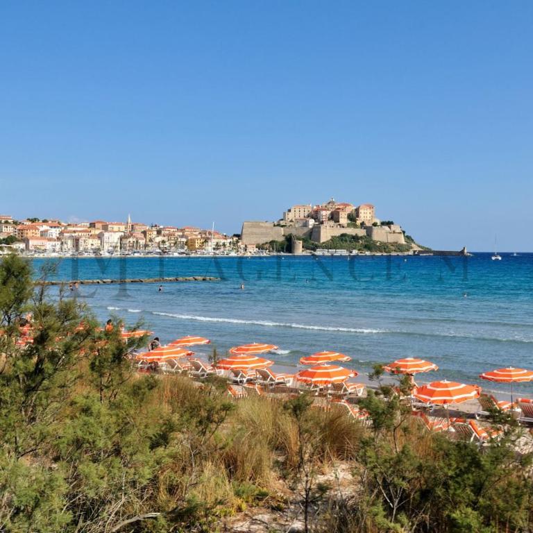 Manuro - Duplex avec jardin et parking privé, vue citadelle et mer CALVI - Appartement 2 Chambres - 5