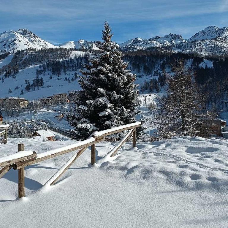 Studio rénové avec terrasse, jardin et parking à Montgenèvre - 4 pers. - FR-1-445-204 - Studio - 13