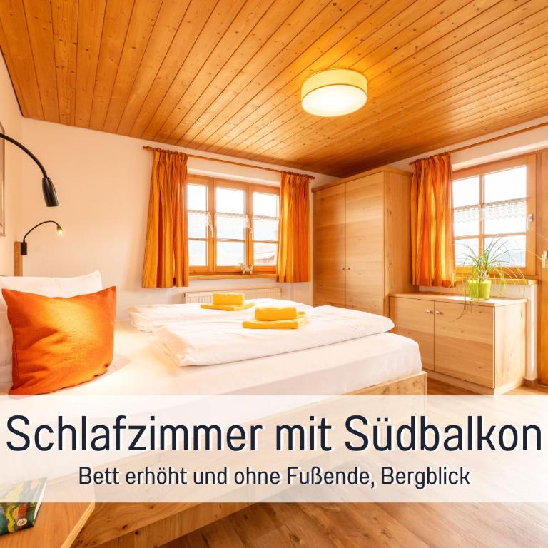 Biohof Burger, 3 sonnige Fewo, alle mit Balkon, Spielzimmer, Grillhütte, 7 km vor Oberstdorf - Apartment mit Balkon - 1