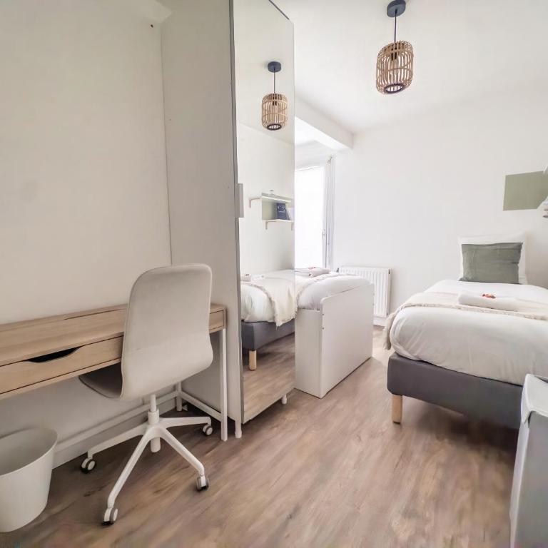 La Rouette - Chambres privées - Habitación Doble con baño compartido - 2 camas - 9
