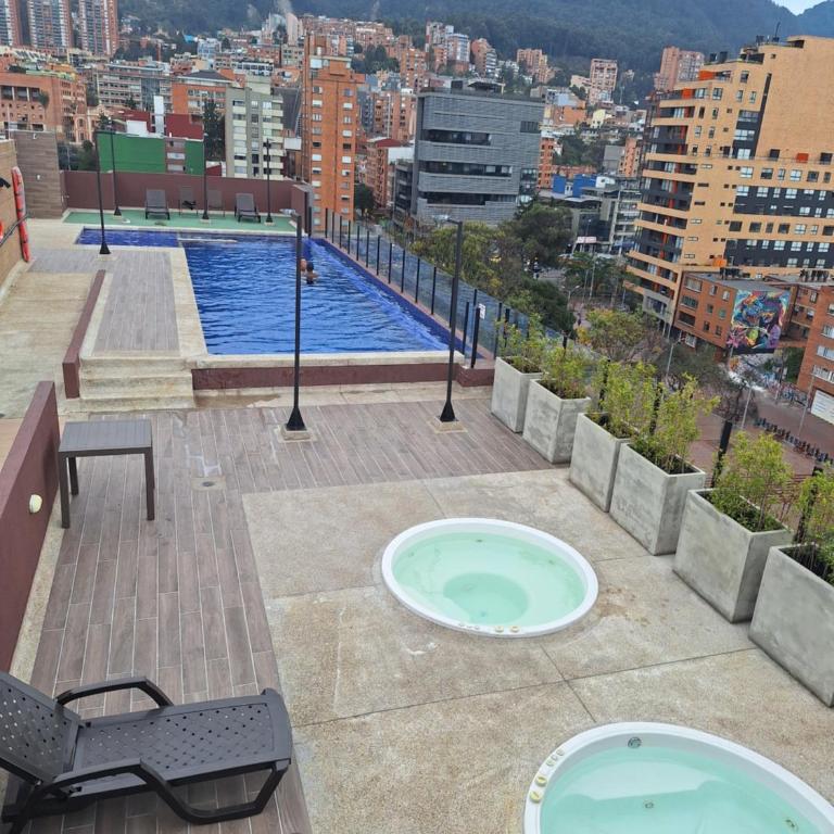 Estudio en edificio con piscina climatizada - Apartamento de 1 dormitorio - 6
