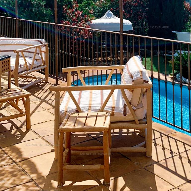 Villa avec piscine, jacuzzi et vue mer à Cavalaire - FR-1-100-265 - Villa - 8